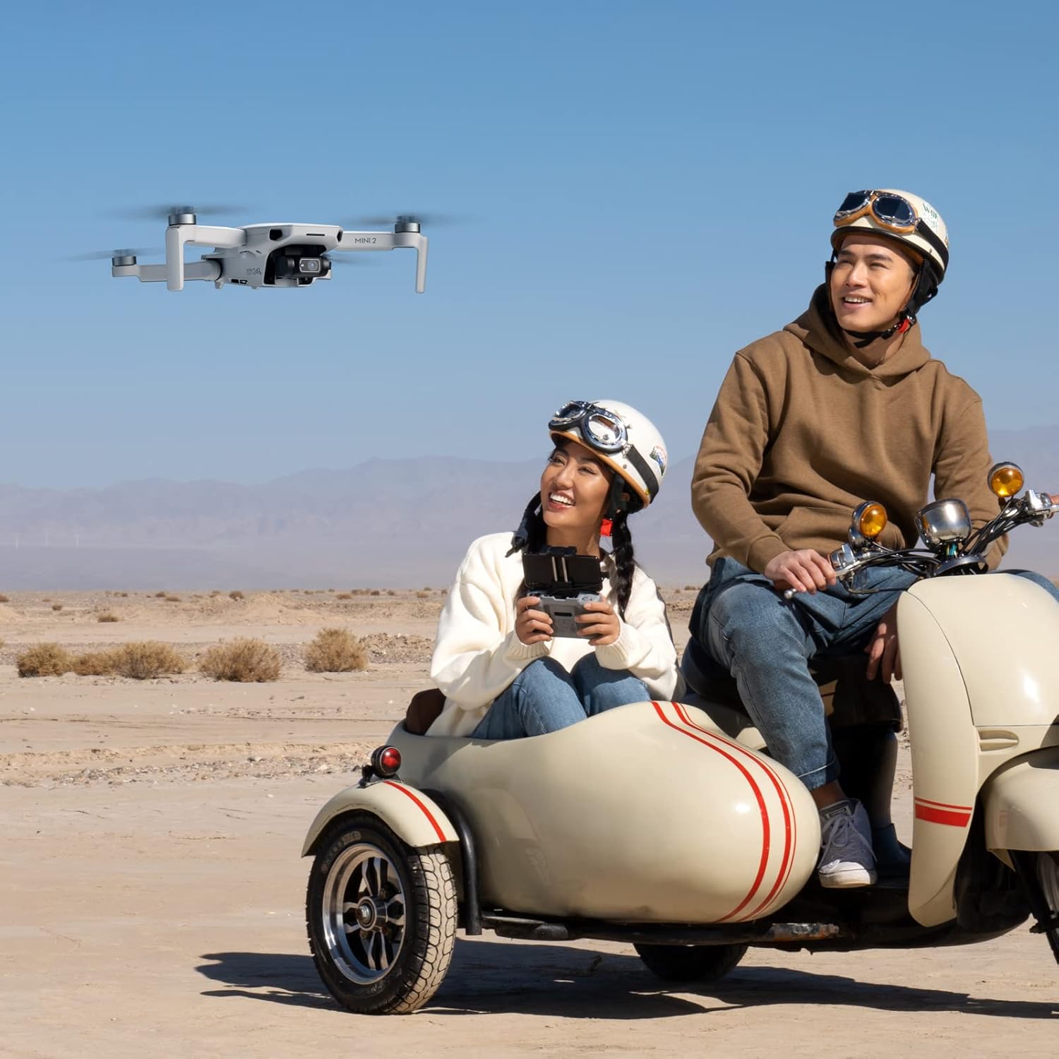 DJI Mini 4K Fly More Combo, Drone with 4K UHD Camera for Adults, Under 249 g, 3-Axis Gimbal Stabilization, 10km Video Transmission, Auto Return, 3 Batteries for 93-Min Max Flight Time, QuickShots