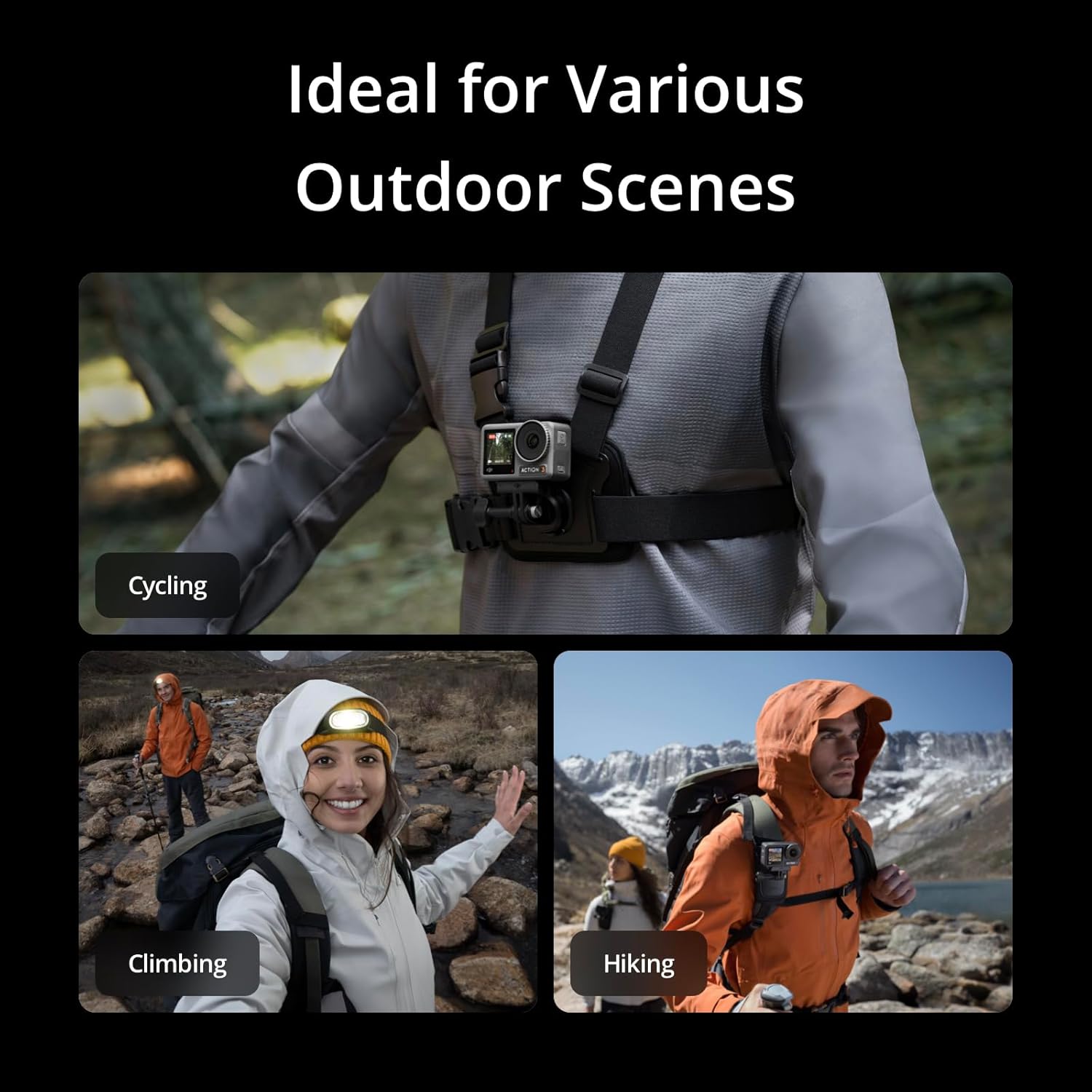 DJI Osmo 360 Camera Adventure Combo, Waterproof 8K 360° Action Camera with 1-Inch 360° Imaging, Extended Battery Life with 3 Batteries, Native 8K 360° Video, 105GB Built-in Storage, 360 Action Camera