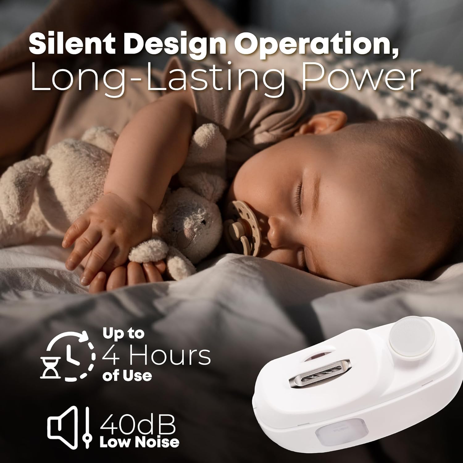 Electric Automatic Nail Clipper - 2 in 1 Auto Fingernail Cutter and Polishing Grinder for Baby Senior Adults - Rechargeable Cordless USB Battery Fingernail Trimmer