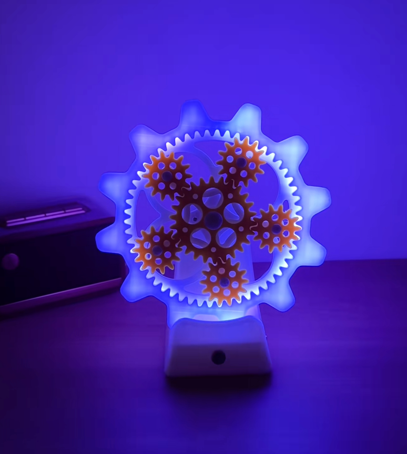 Handmade DIY Mechanical Gear Lamp,Creative Steampunk Craft Light,Kinetic Gear Decor LampLamp Table Lamp for Bedroom,Desk Bedside Small Lamps for Living Room Night Stands,Cute Mini Modern Mid Unique Aesthetic Home Living Room