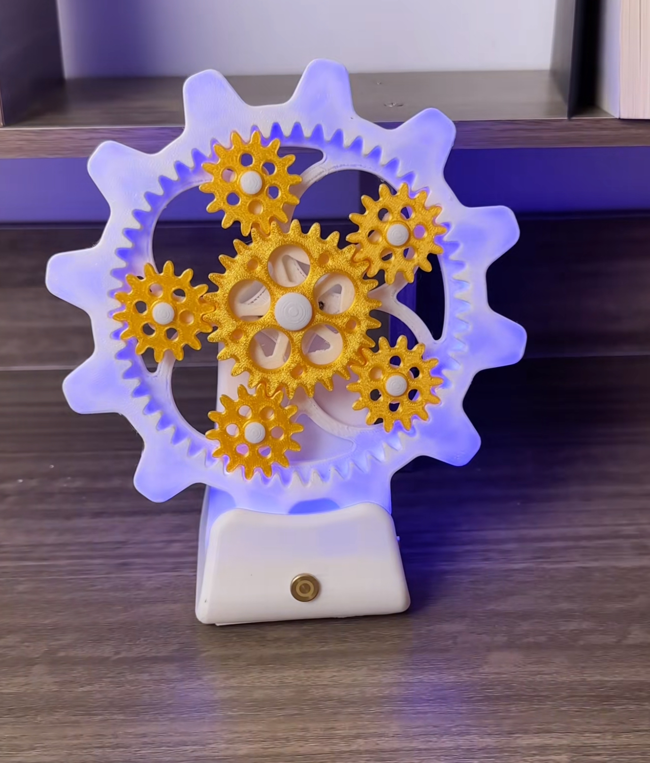 Handmade DIY Mechanical Gear Lamp,Creative Steampunk Craft Light,Kinetic Gear Decor LampLamp Table Lamp for Bedroom,Desk Bedside Small Lamps for Living Room Night Stands,Cute Mini Modern Mid Unique Aesthetic Home Living Room