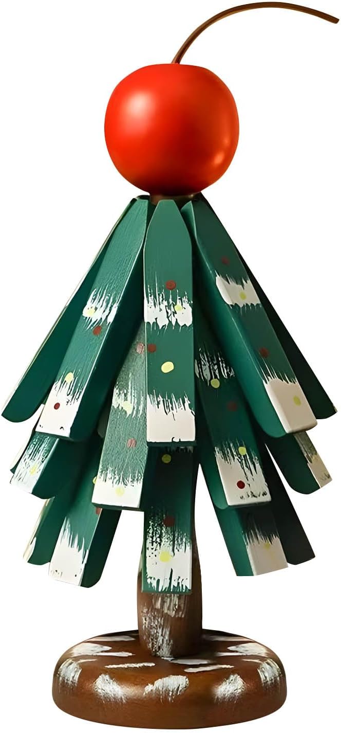 Premium Wooden Christmas Tree Trivet Set for Hot Dishes - Heat Resistant Table Pad, Decorative Coaster for Holiday Dining, Easy to Clean & Stackable Storage (Leaf-Shaped Round)