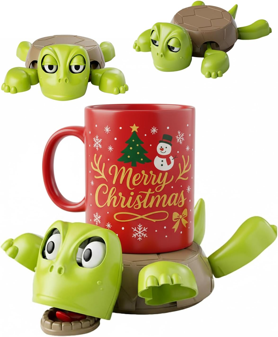 Wireless Charging Turtle Coaster | 3D Funny Turtle Wireless Charger & Drink Mat | Cute Desk Accessory