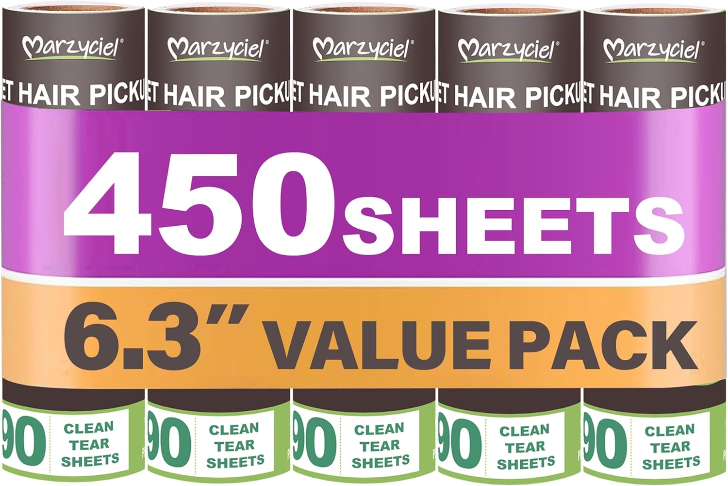 Large Lint Rollers for Pet Hair Extra Sticky,Cat Dog Hair Remover Laundry Clothes Carpet Furniture,6.3 inches Wider with 450 Sheets Giant Lint Remover Brush for Couch with Long Handle