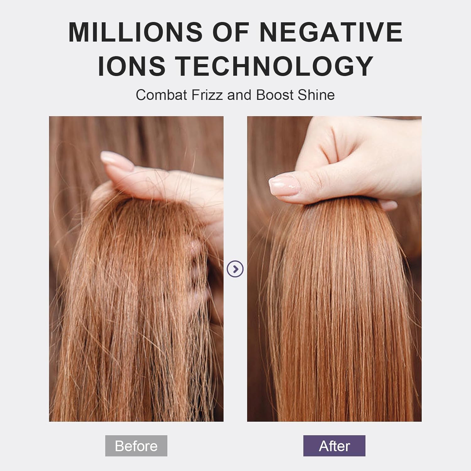 4-in-1 Travel Dual Voltage Hair Dryer Brush Blow Dryer Brush,Portable 2 inch Mini Hot Air Brush,Travel Hair Styler/Volumizer/Straightener/Curler,110-240V European Blow Dry Brush with EU&UK Plug