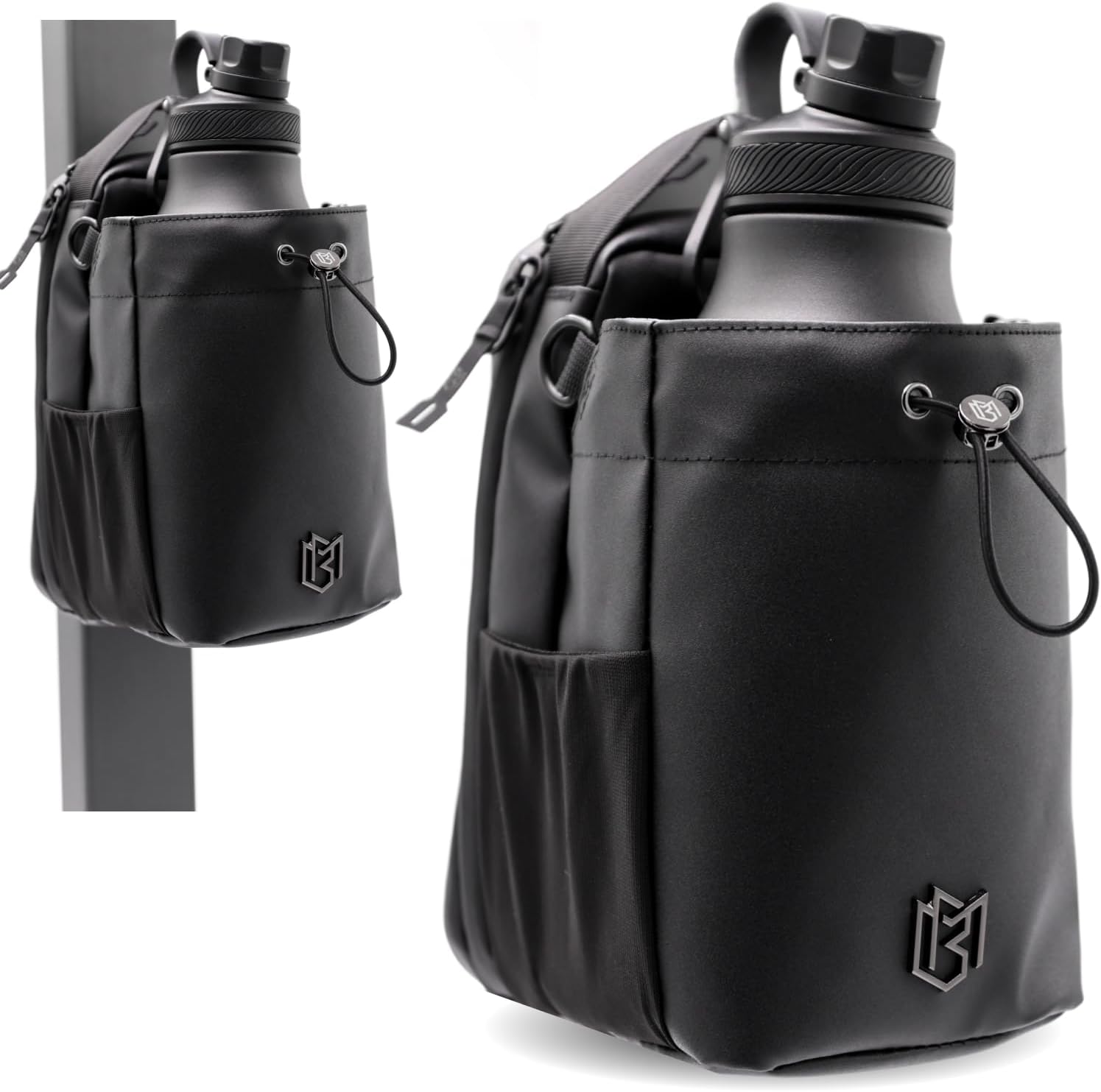 Magnetic Gym Bag for Men and Women – Sling Bottle with Magnetic Attachment | Water Bottle Holder, Gym Pouch, Crossbody Bag for Travel, Sports, Work, Fitness