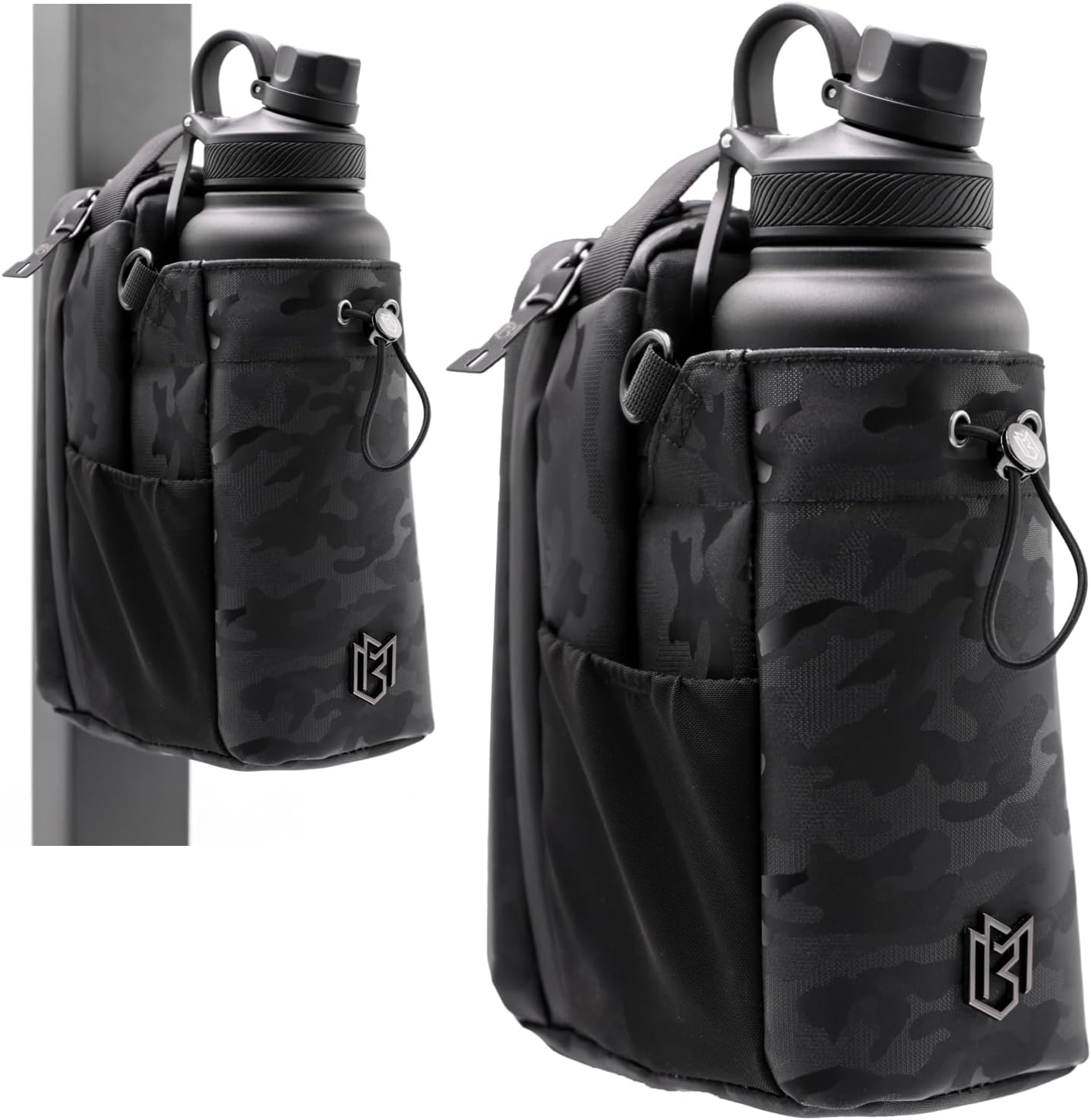 Magnetic Gym Bag for Men and Women – Sling Bottle with Magnetic Attachment | Water Bottle Holder, Gym Pouch, Crossbody Bag for Travel, Sports, Work, Fitness