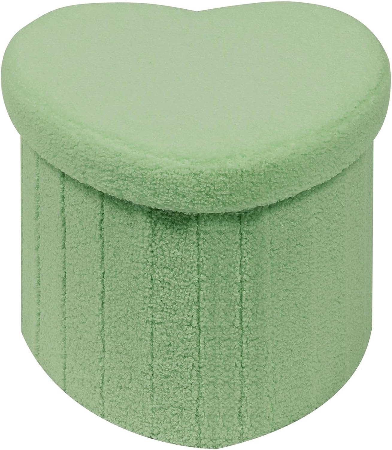 B FSOBEIIALEO Storage Ottoman Cube, Flowers Shaped Ottomans with Storage Foot Stool Footrest for Lving Room, Boucle Ottoman Seat for Dorm Room,Faux Teddy Fur,White 12.6x12.6x12.6