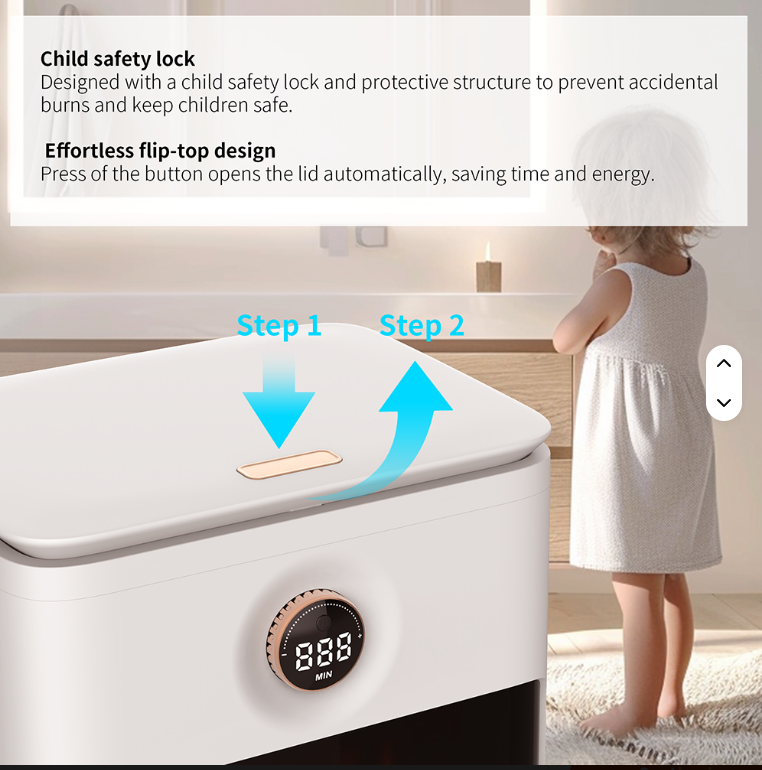 Towel Warmer, Luxury Towel Warmer Bucket, Large Towel Warmers for Bathroom, Auto Shut Off, 550W,Fits Up to Two 40X70 Oversized Towels, Bathrobes, Blankets