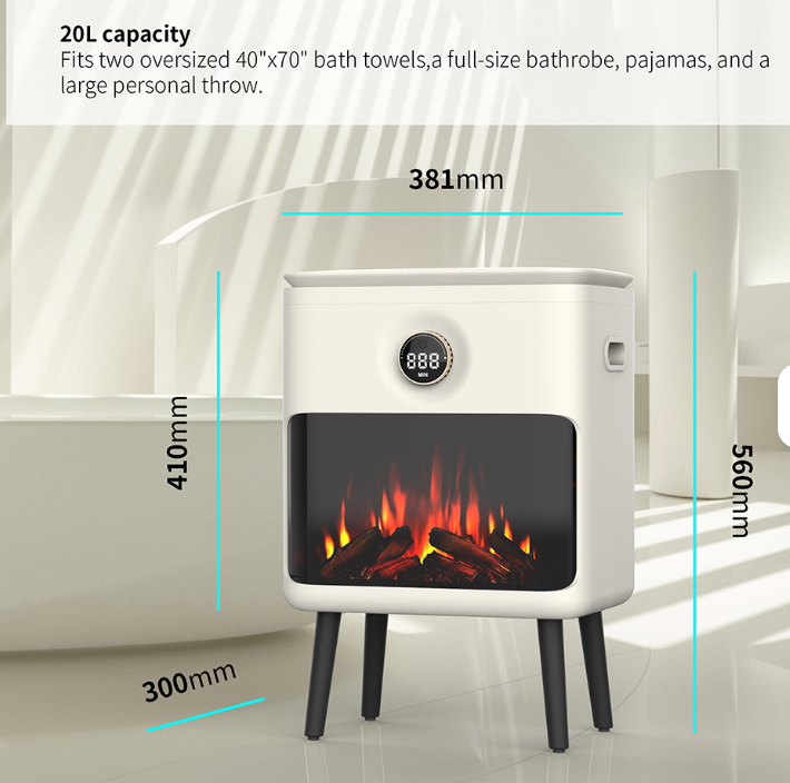 Towel Warmer, Luxury Towel Warmer Bucket, Large Towel Warmers for Bathroom, Auto Shut Off, 550W,Fits Up to Two 40X70 Oversized Towels, Bathrobes, Blankets