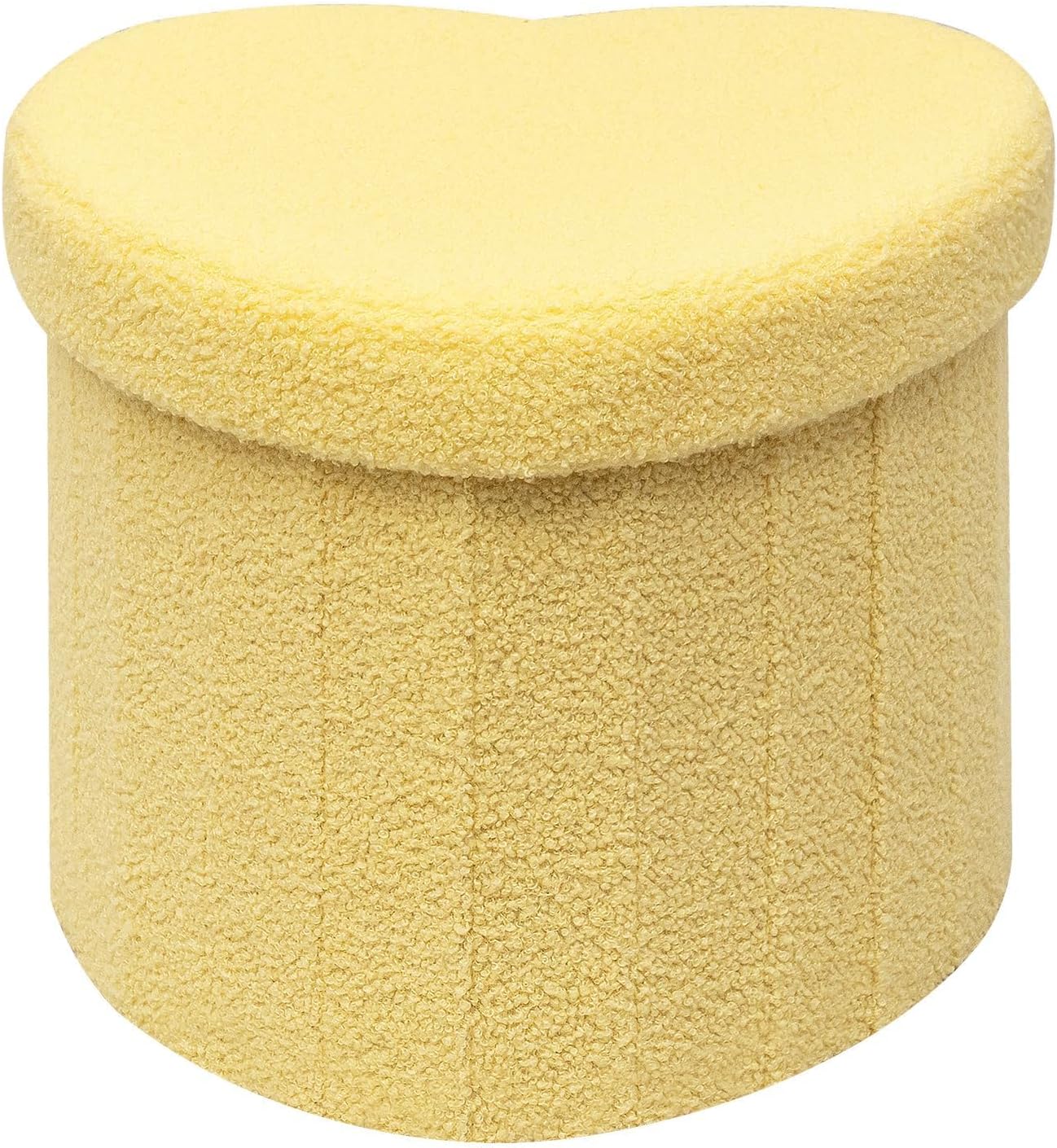 B FSOBEIIALEO Storage Ottoman Cube, Flowers Shaped Ottomans with Storage Foot Stool Footrest for Lving Room, Boucle Ottoman Seat for Dorm Room,Faux Teddy Fur,White 12.6x12.6x12.6