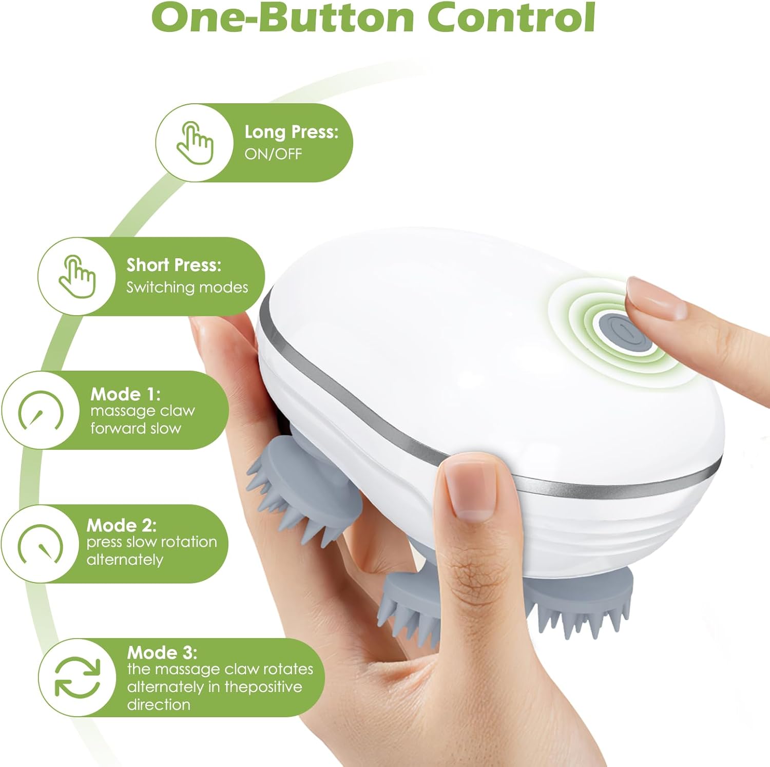 KeeKit Pet Massager for Dogs & Cats, Waterproof Handheld Massage Tool with 3 Speed Modes, Soothing Head & Body Massage, IPX7 Washable, USB-C Rechargeable, for Relieve Stress & Soothe Nerves