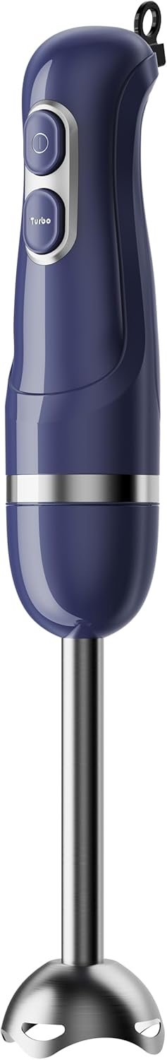 Immersion Blender Handheld, Corded Electric Blenders Portable Stick Mixer with 2 Mixing Speed and Stainless Steel Blades Emulsifier for Effortless Blending Soup, Smoothies, Puree or Baby Food