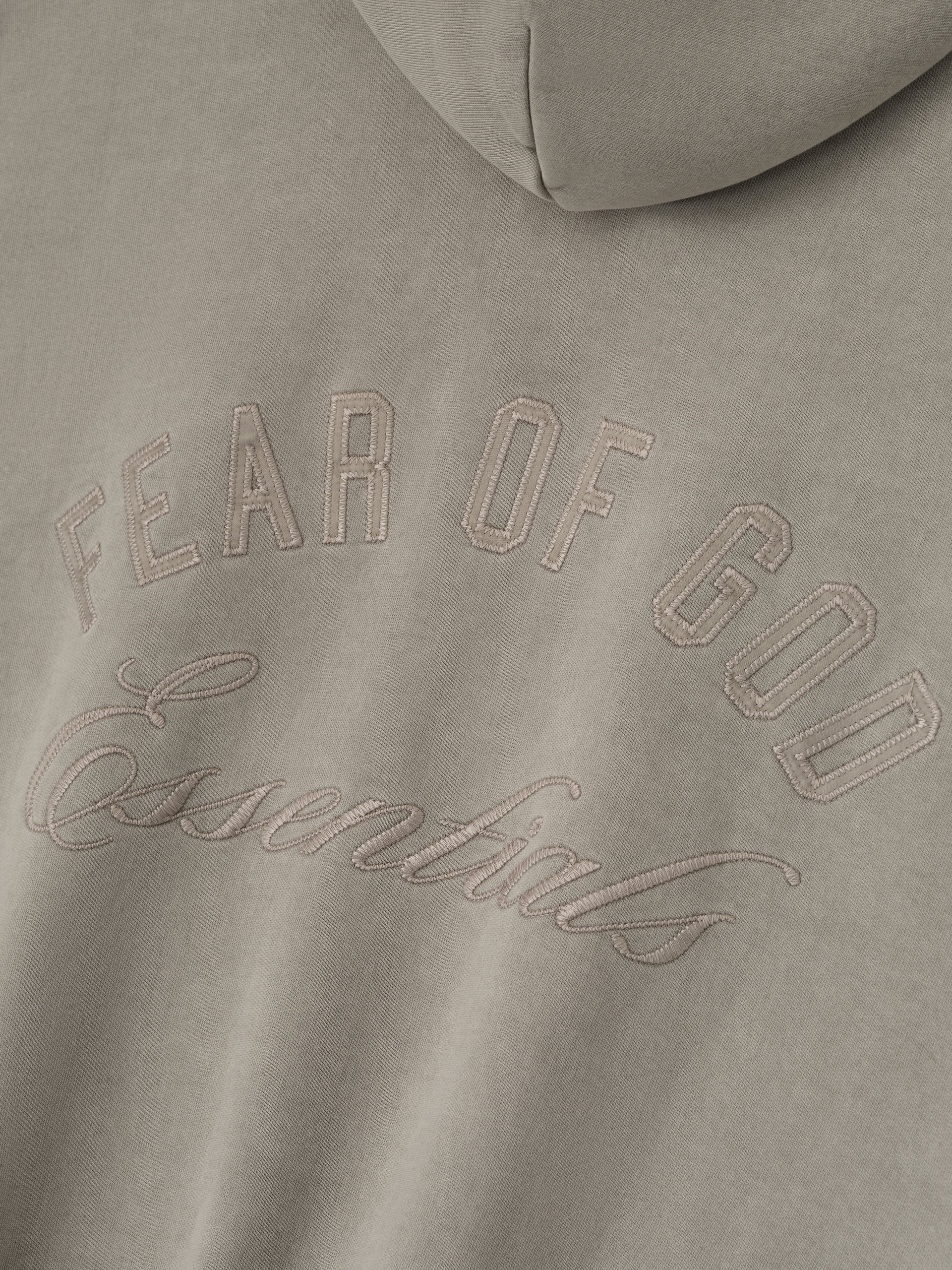 FEAR OF GOD ESSENTIALS Embroidered Classic Full Zip Hoodie