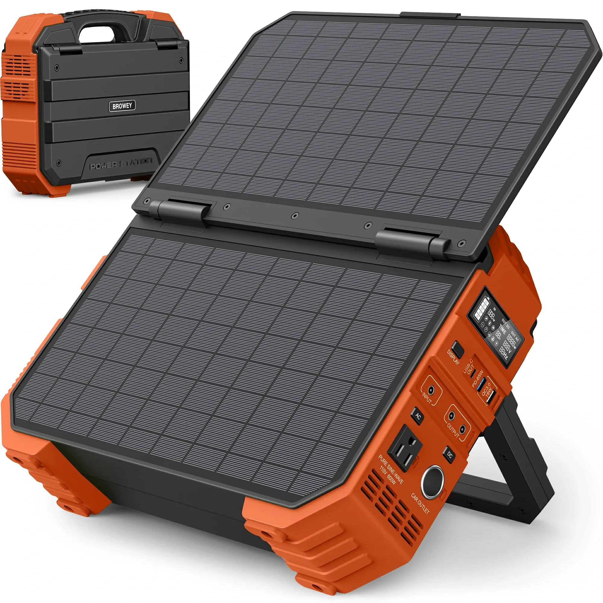 💥Last Day Buy 1 Get 1 Free💥Portable Power Station with Built-in Solar Panel💥