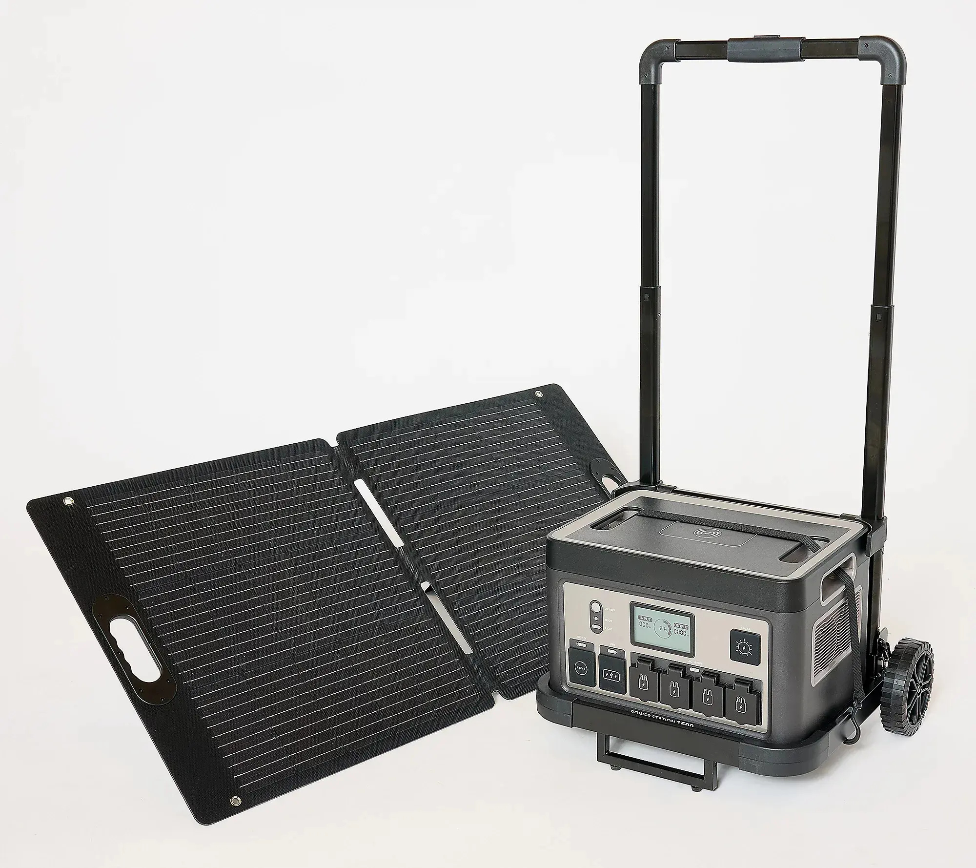 💝💝 3200Wh power station with 11 sockets and 100W solar panel and trolley💝