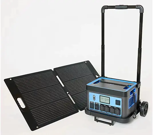 💝💝 3200Wh power station with 11 sockets and 100W solar panel and trolley💝
