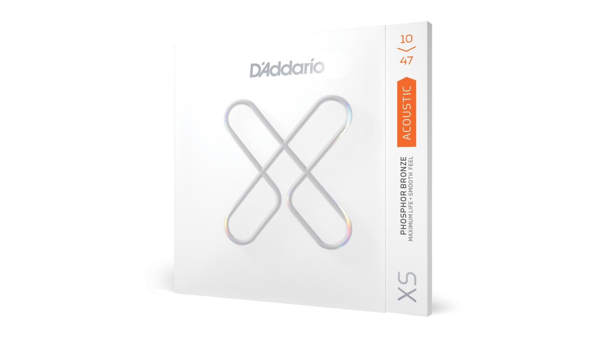D'Addario 10-47 Extra Light, XS Phosphor Bronze Coated Acoustic Guitar Strings