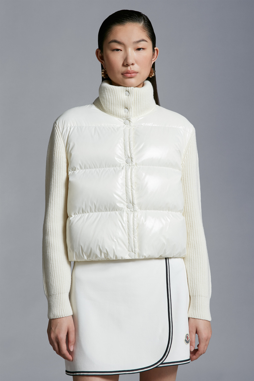 Padded Wool Cardigan