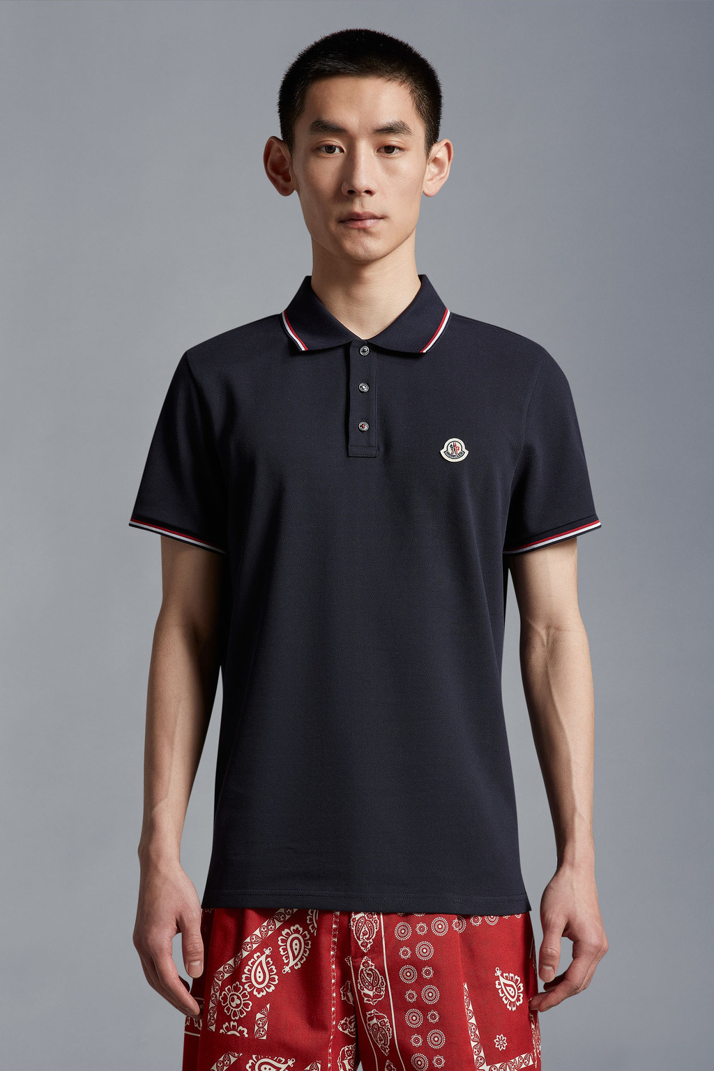 Logo Patch Polo Shirt