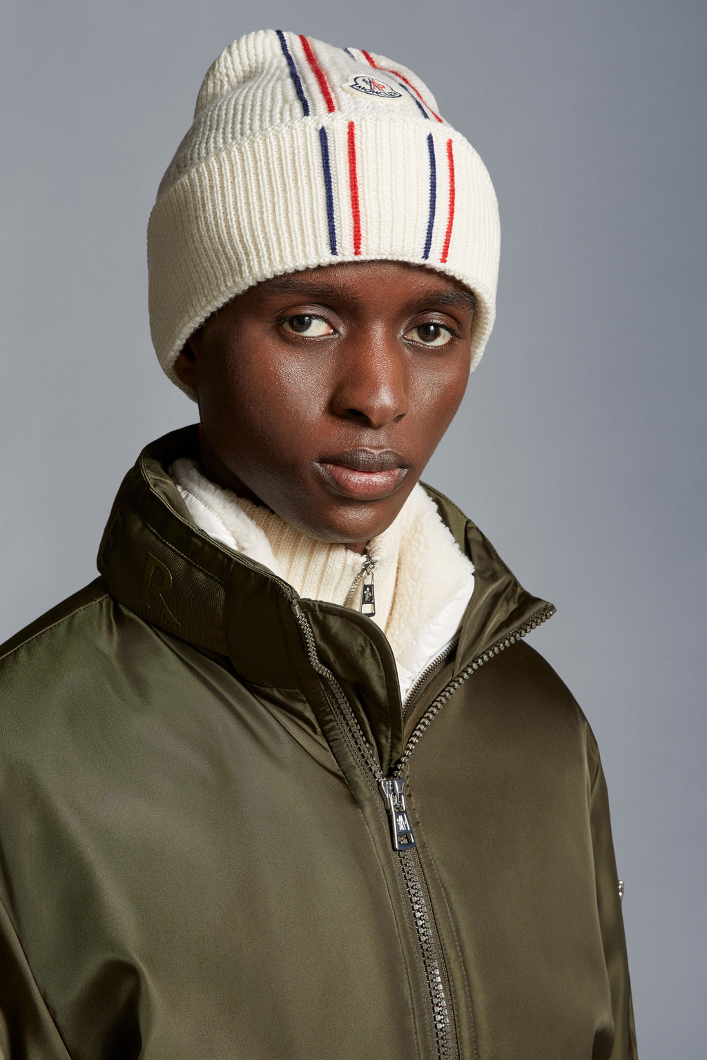 Tricolor Wool Beanie