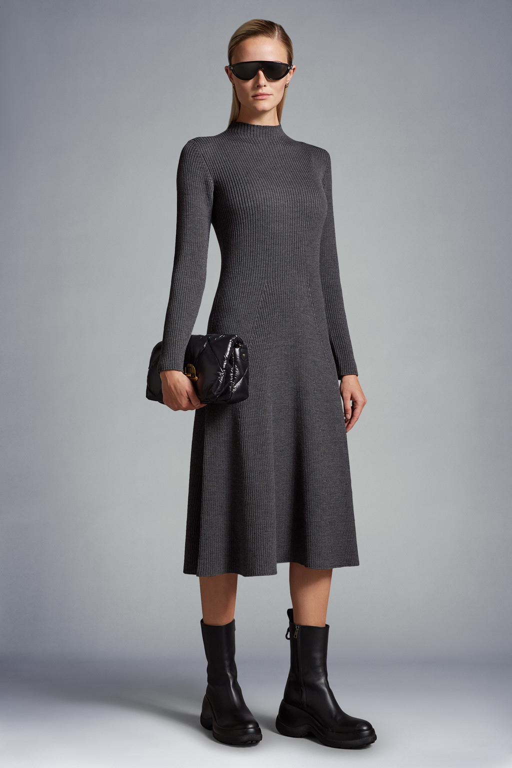 Knit Wool Midi Dress