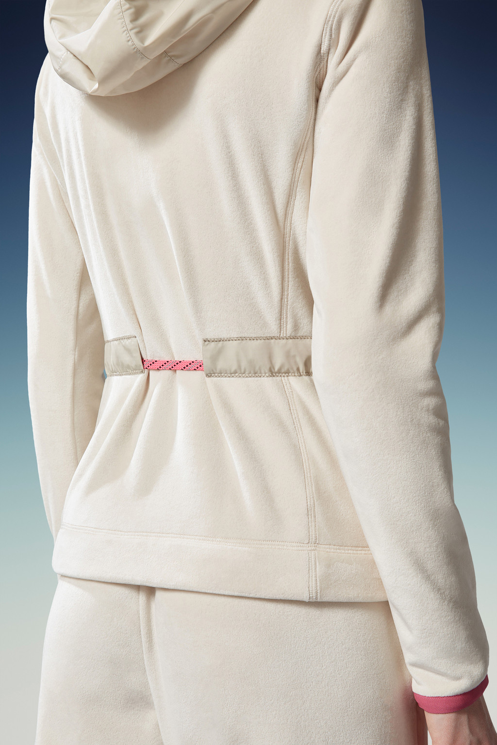 Velour Zip-Up Hoodie