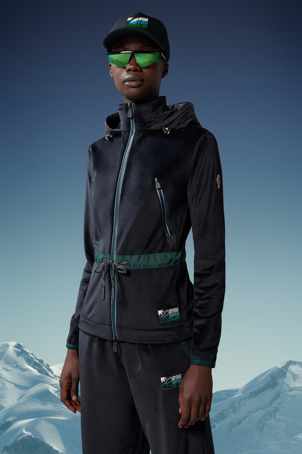 Velour Zip-Up Hoodie