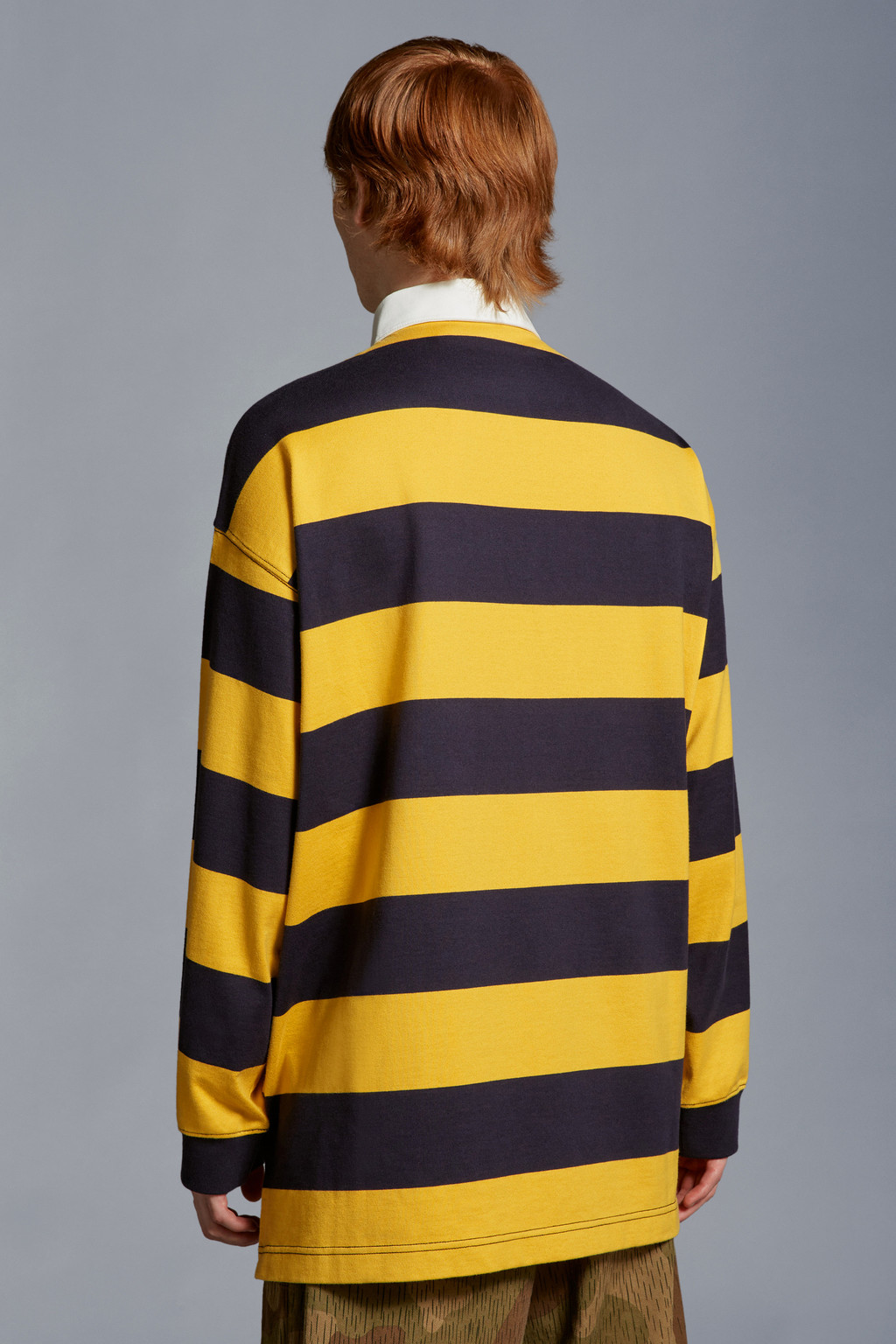 Striped Long Sleeve Polo Shirt