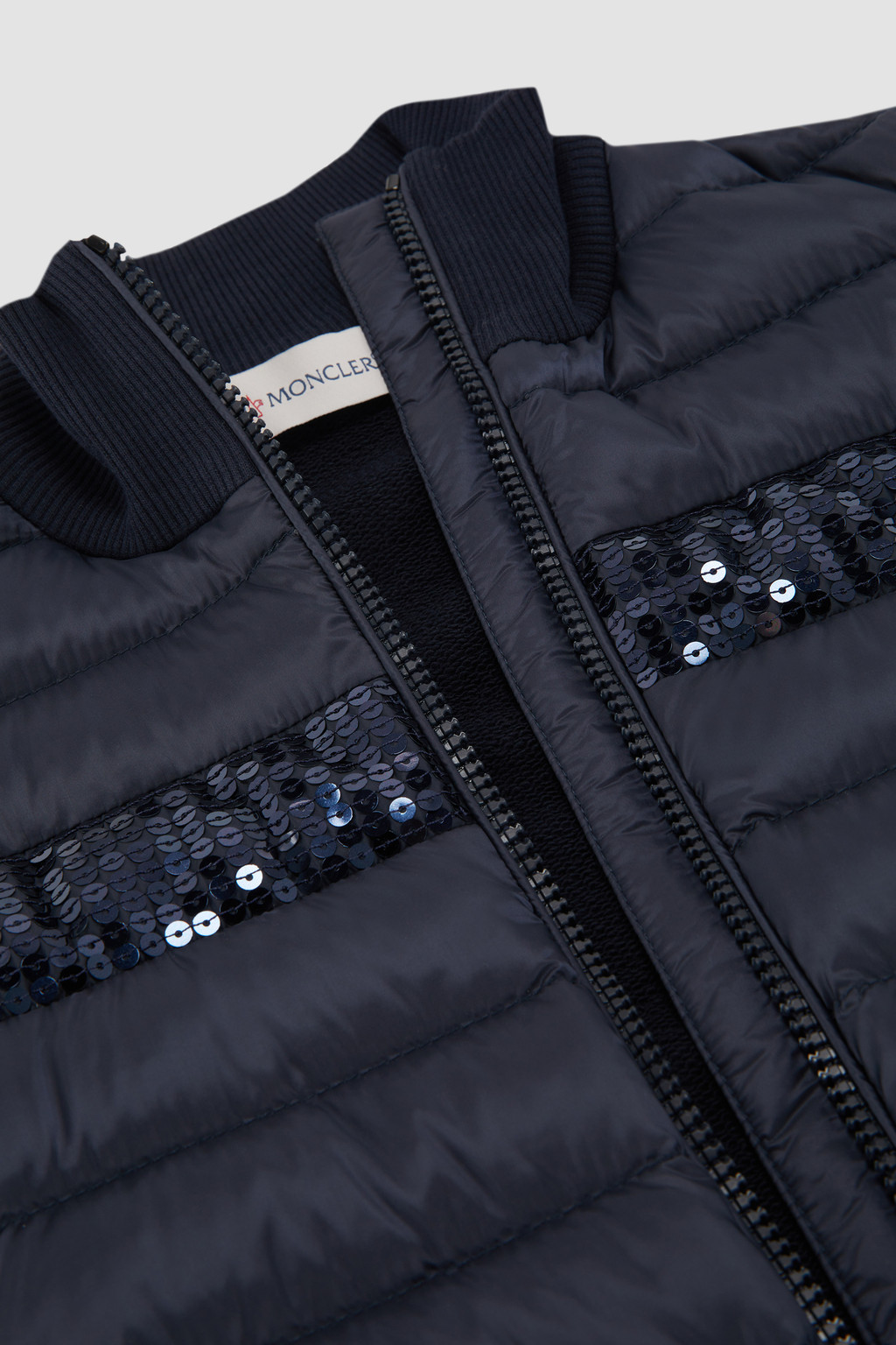 Padded Zip-Up Sweatshirt