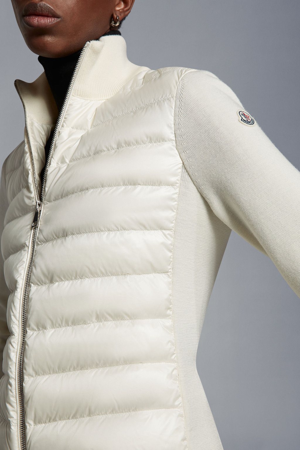 Padded Wool Cardigan