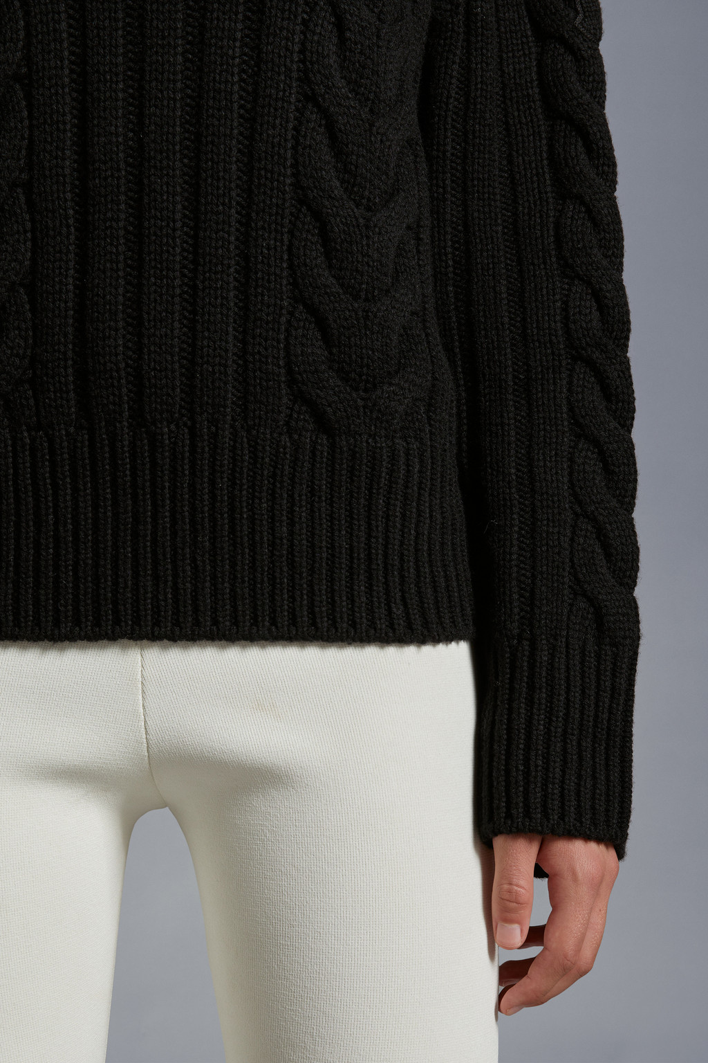 Cable Knit Cashmere Turtleneck Sweater