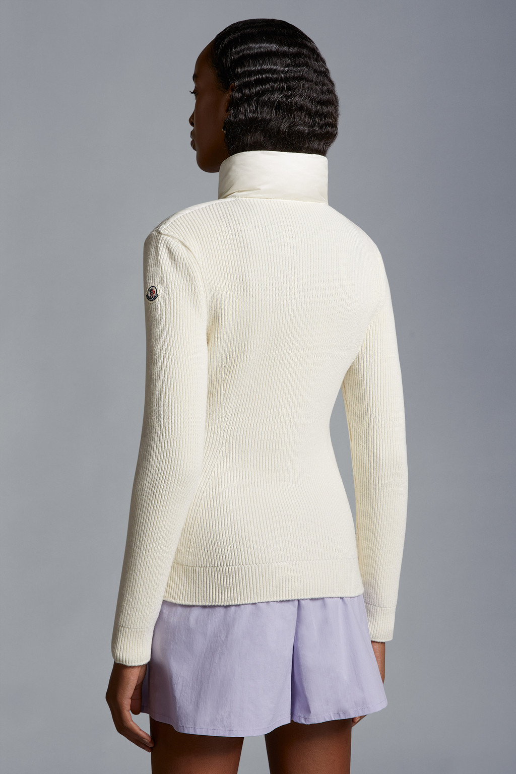 Padded Wool Cardigan