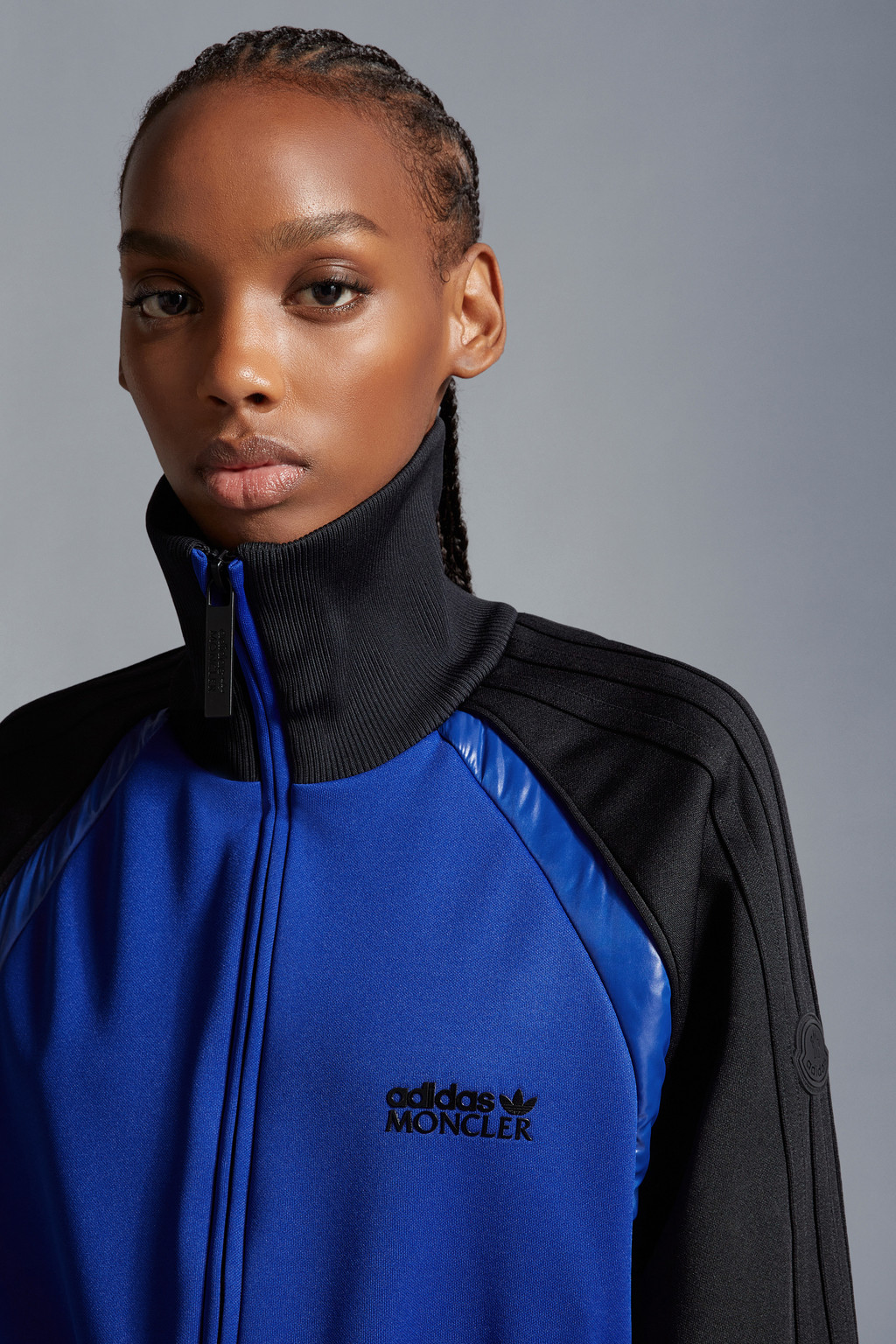 Acetate Zip-Up Sweatshirt