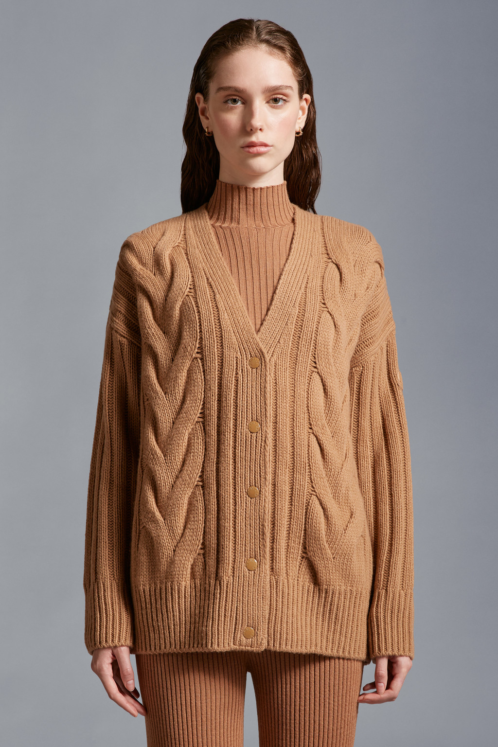 Cable Knit Cashmere Cardigan