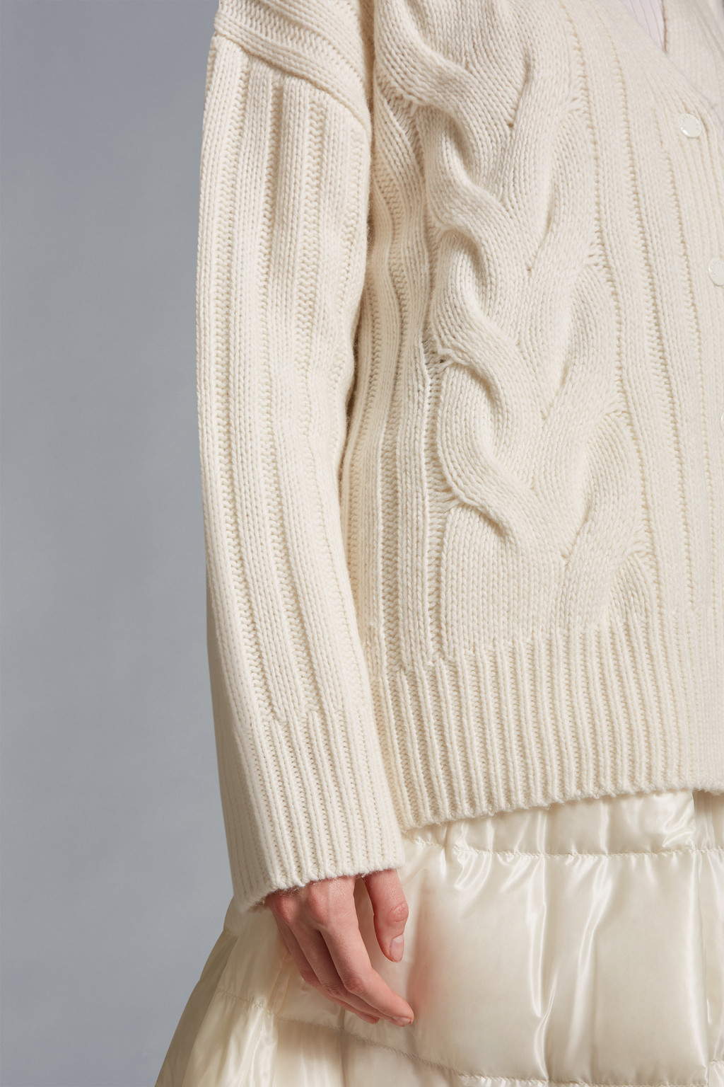 Cable Knit Cashmere Cardigan