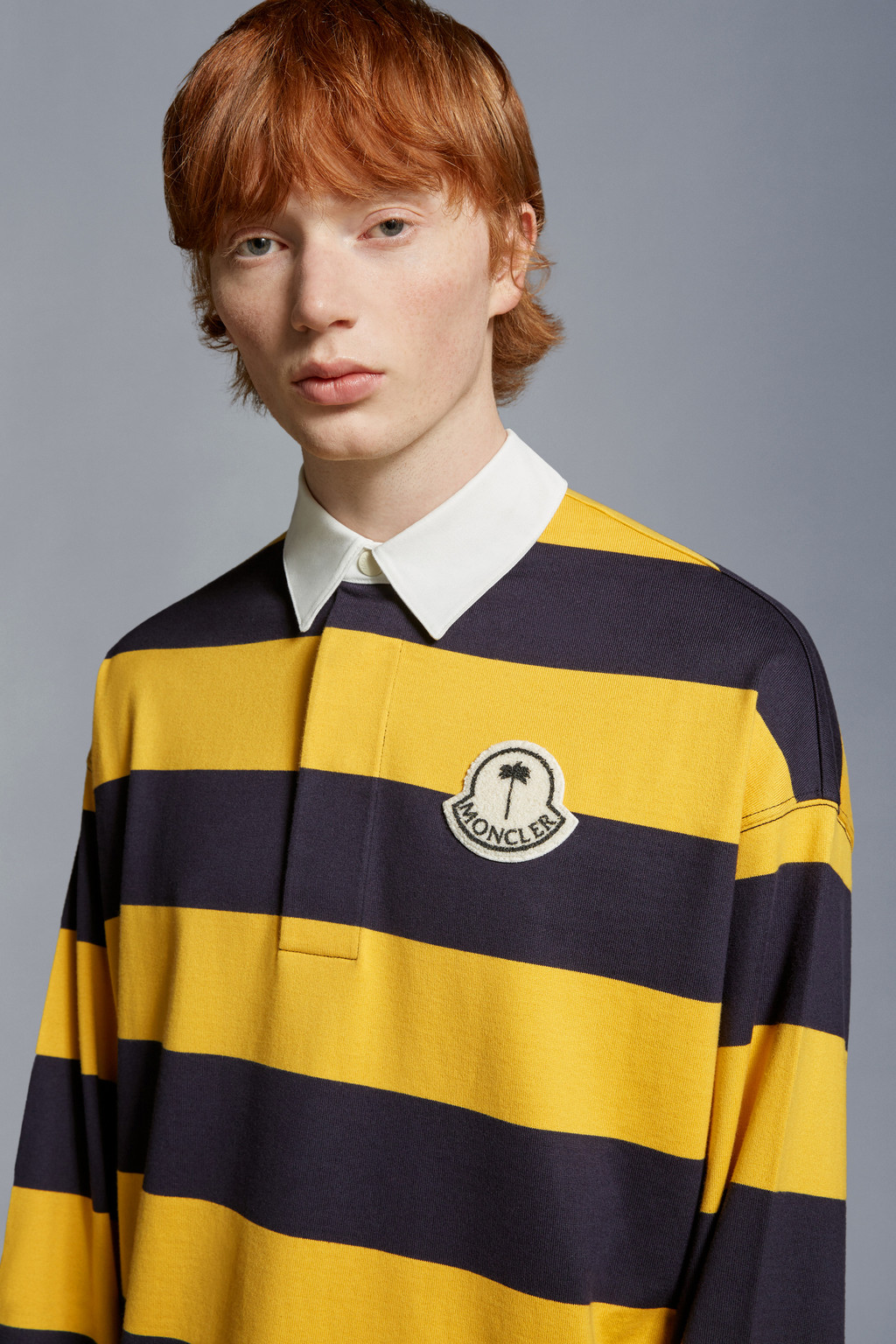 Striped Long Sleeve Polo Shirt