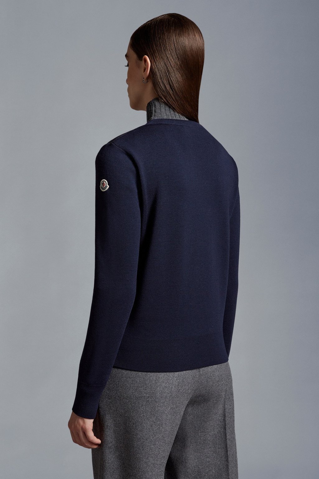 Padded Wool Cardigan