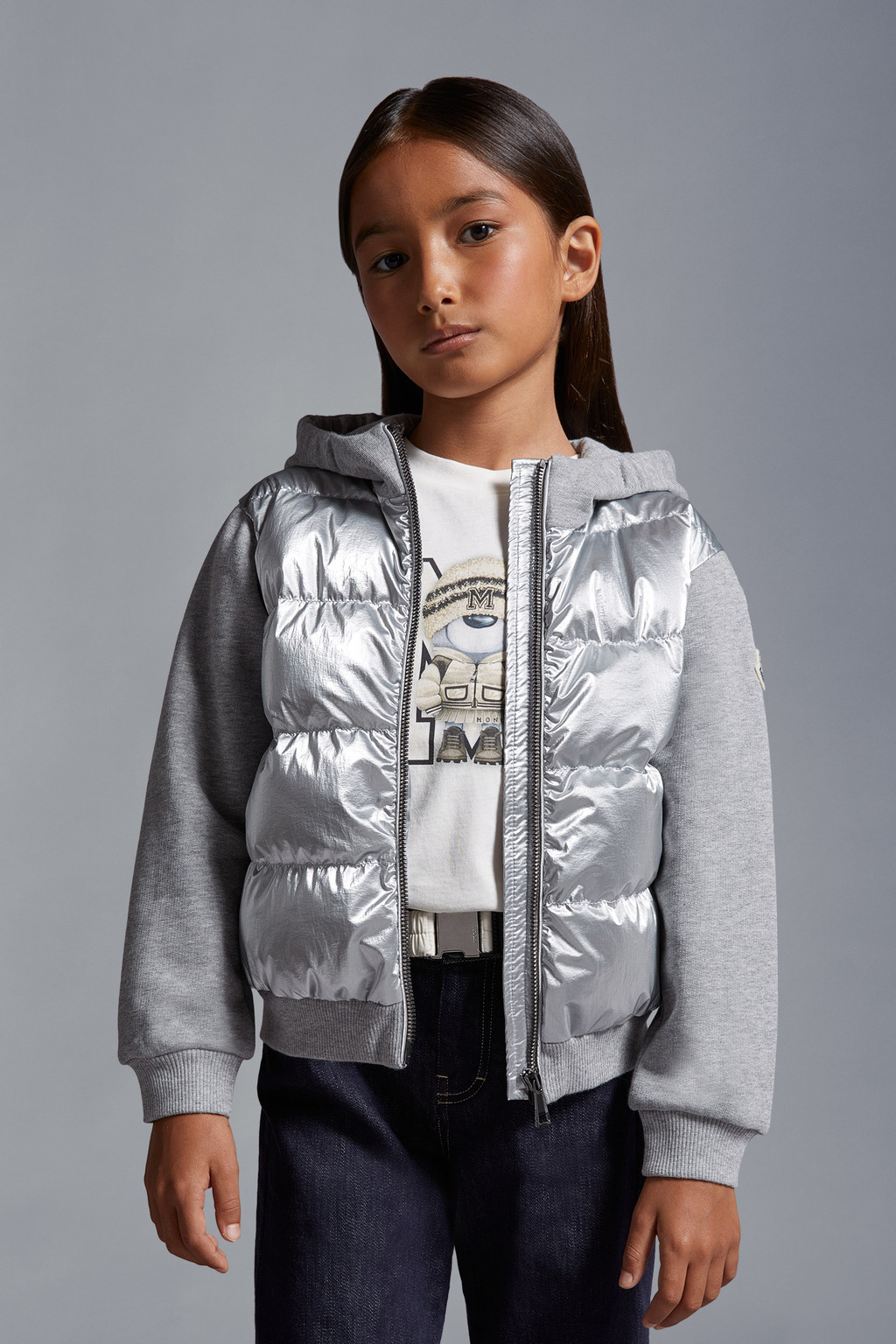 Padded Fleece Zip-Up Hoodie