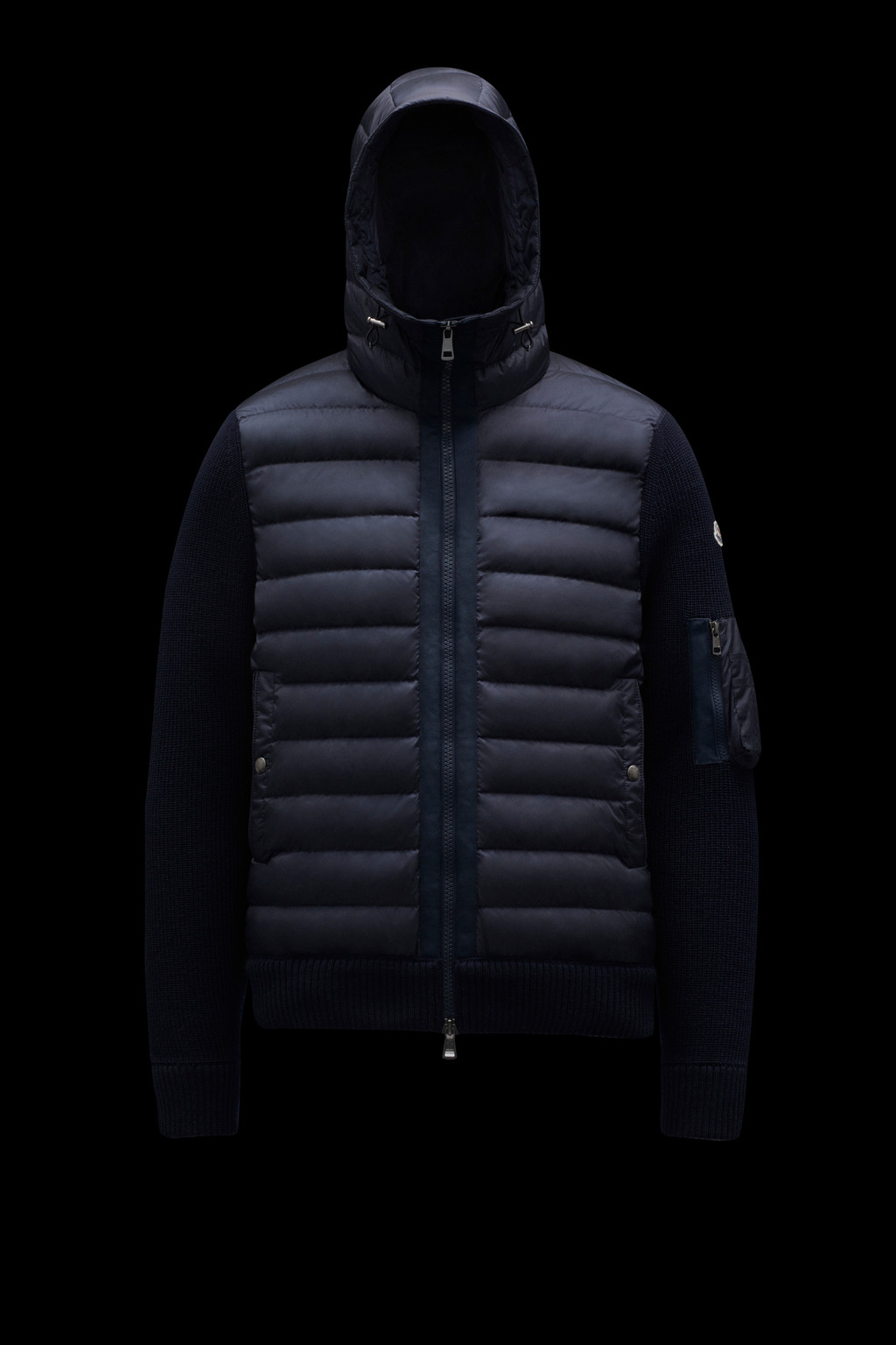 Padded Wool Hoodie