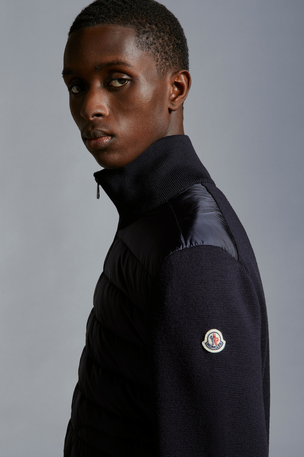 Padded Wool Cardigan