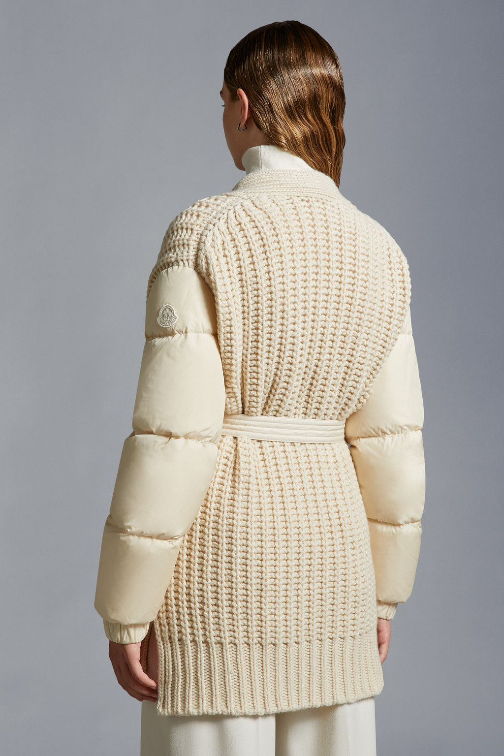 Padded Cashmere Cardigan