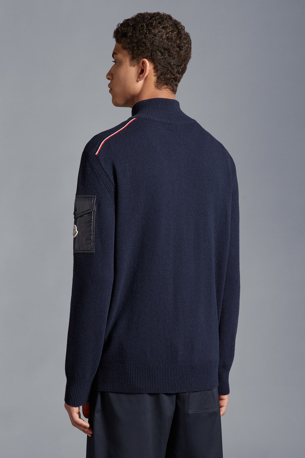 Zip-Up Wool Cardigan