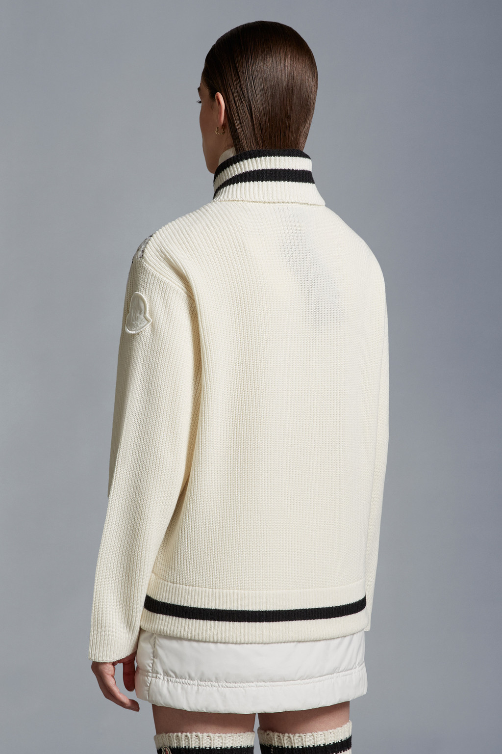 Padded Tweed Cardigan