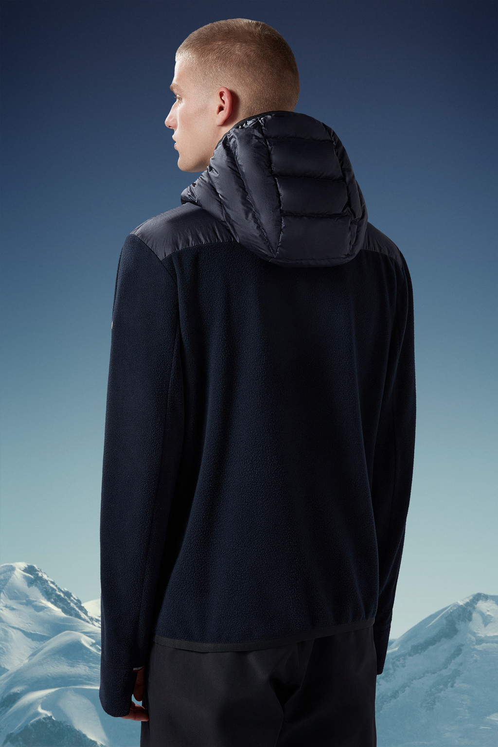 Padded Fleece Zip-Up Hoodie