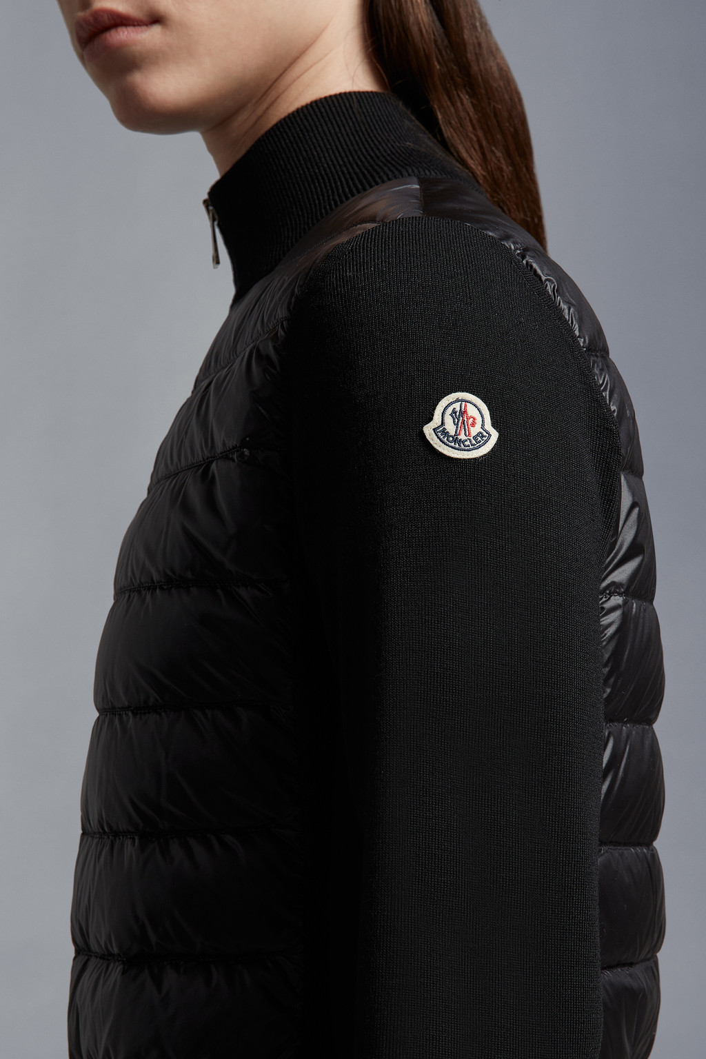 Padded Wool Cardigan