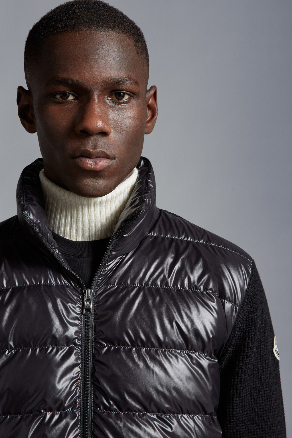 Padded Wool Cardigan