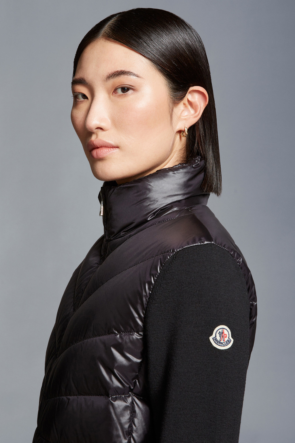 Padded Wool Cardigan