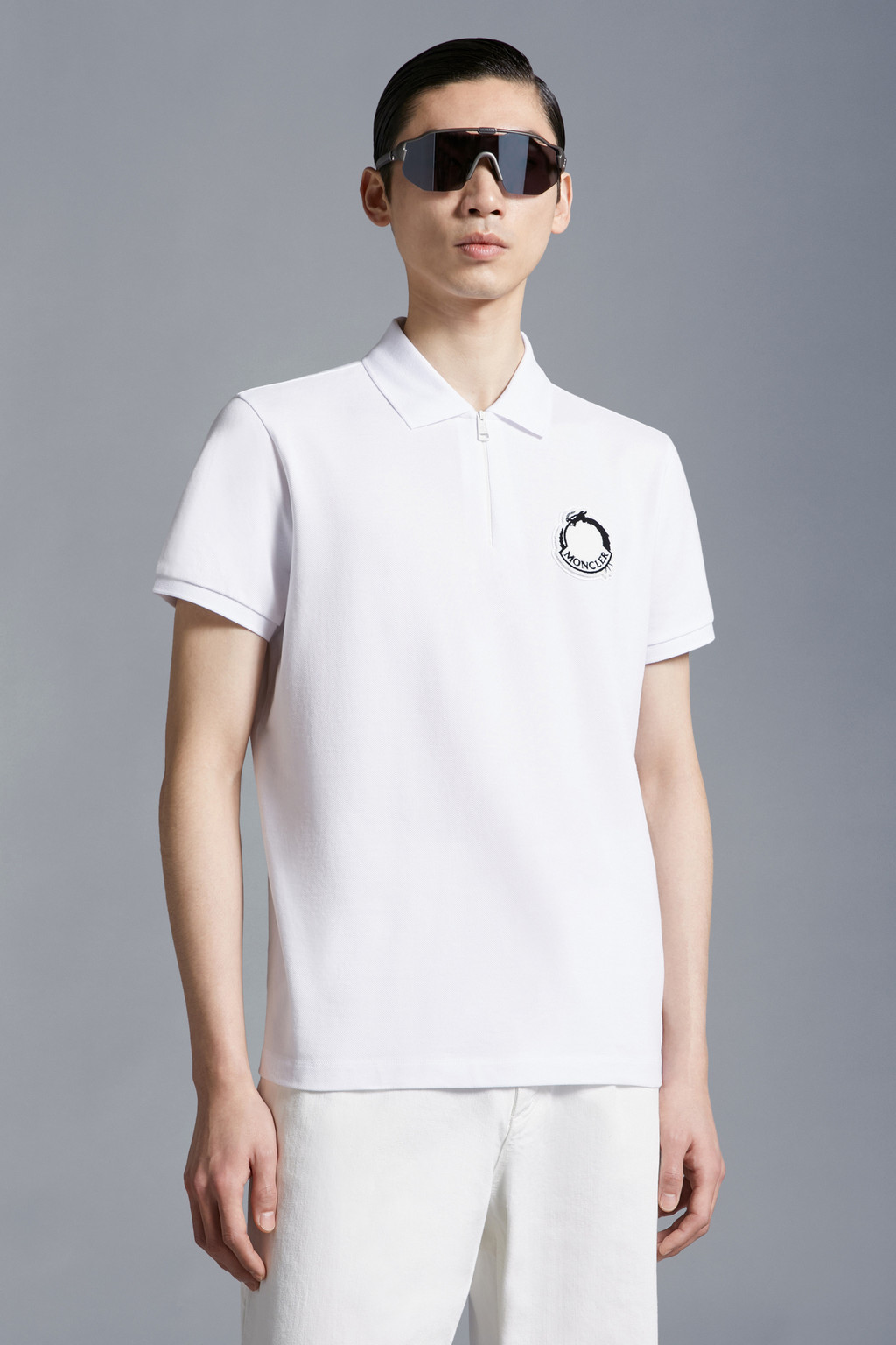 Logo Patch Polo Shirt