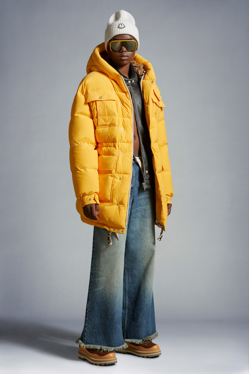 Pentaflake Long Down Jacket